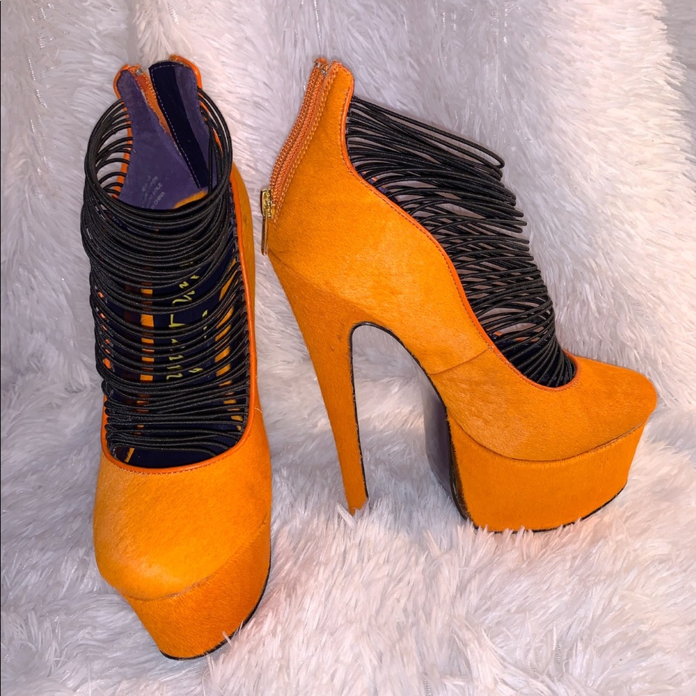 Orange Strap High Heels 🔥 - Picture 2 of 8